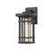 Z-Lite Jordan 1 Light Outdoor Wall Sconce, Oil Rubbed Bronze And Clear Seedy 570M-ORB - alternate 1